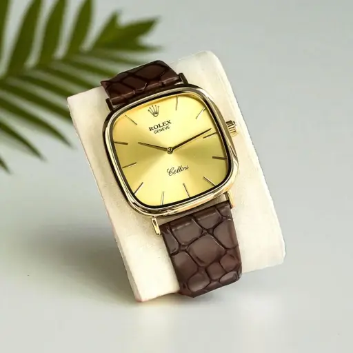 Rolex Cellini 4108 Rectangular 18k Gold