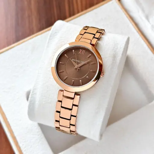 MK Kenly Analog Rose Gold Dial Women's Watch-MK6956