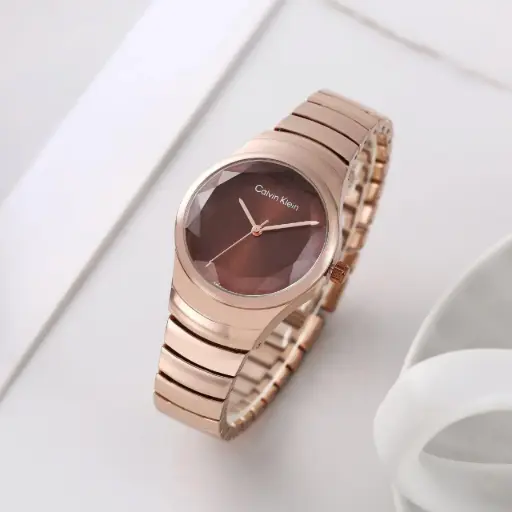 Calvin Klein rose gold-toned ladies' watch